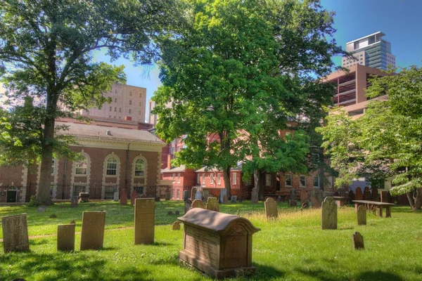 Een Oude Begraafplaats Stad Hartford Connecticut — Stockfoto