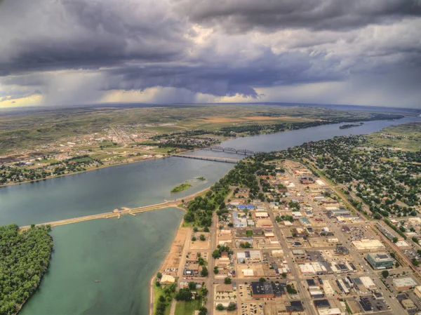 Pierre Fırtınalı Bir Günde Güney Dakota Nın Başkentidir — Stok fotoğraf