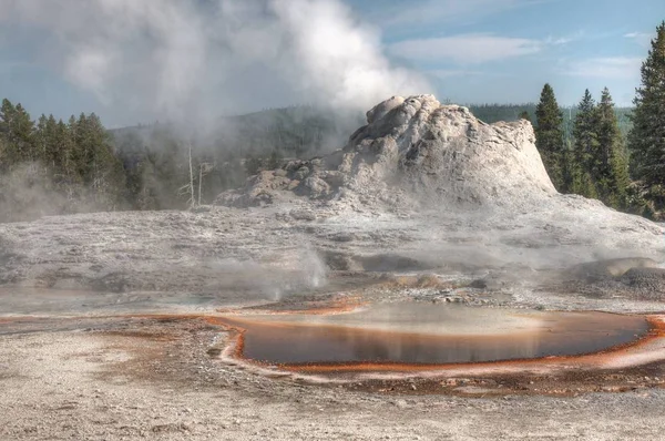 Yellowstone Popular National Park Montana Wyoming Idaho — Stock Photo, Image