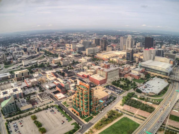 Louisville Ist Eine Stadt Der Grenze Zwischen Kentucky Und Indiana — Stockfoto