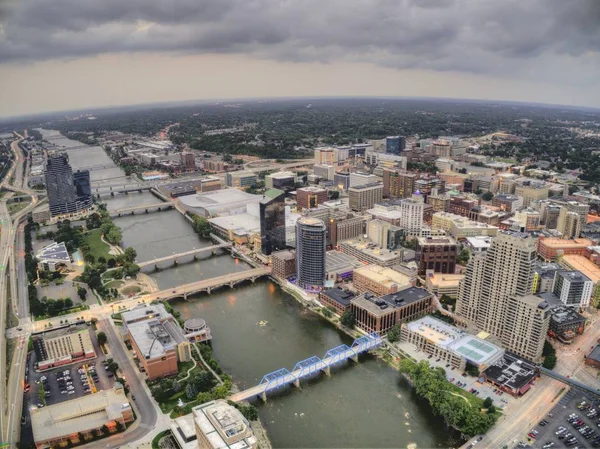 Grand Rapids Είναι Μια Μεγάλη Πόλη Στο Μίσιγκαν — Φωτογραφία Αρχείου