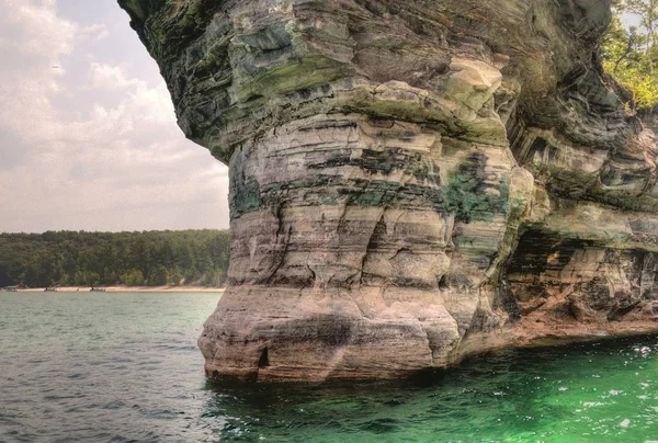 Painted Rocks National Lake Shore Upper Peninsula Michigan — Stock Photo, Image