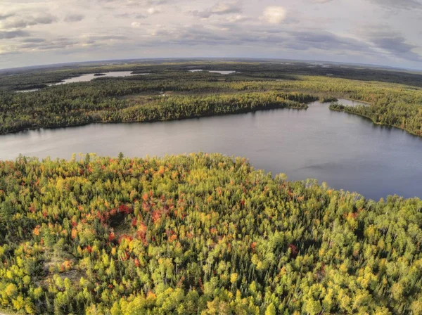 Zone Canot Des Eaux Limitrophes Automne Haut — Photo