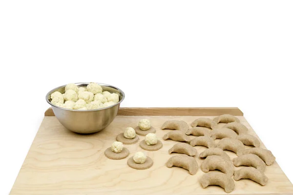 Making dumplings — Stock Photo, Image