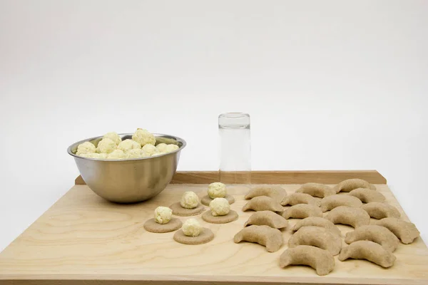 Making dumplings — Stock Photo, Image