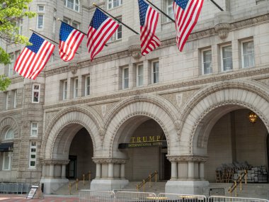 Washington, Dc-Mayıs 15, 2018 - Trump uluslararası otel Washington, DC eski postane Pavilion Milletler başkentinde.