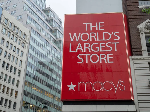 Nueva York Mayo 2018 Histórica Tienda Insignia Macys Herald Square Imagen De Stock