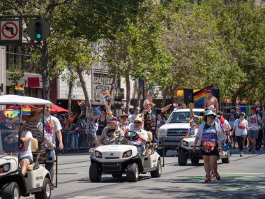San Francisco, Ca 23 Haziran 2018: Alay 2018 San Francisco gurur geçit töreninde bir parçası