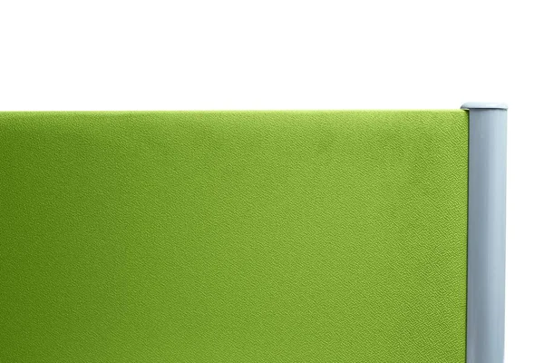 Partição Escritório Cor Verde Isolado Fundo Branco — Fotografia de Stock