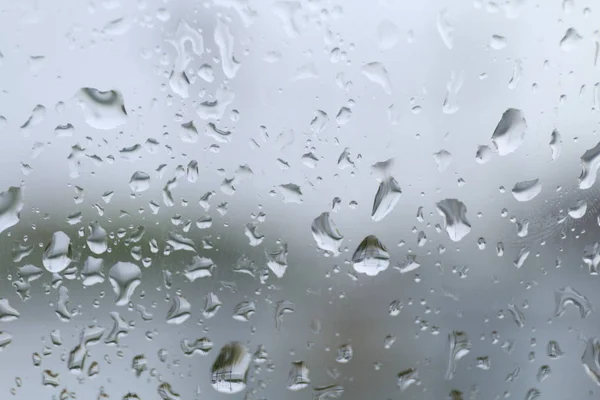 Goutte Eau Sur Fenêtre Verre Condensation Des Pluies Saison Des — Photo