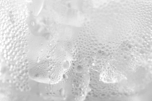 Water Drop Soda Ice Baking Background Fresh Cool Ice White — Stok Foto
