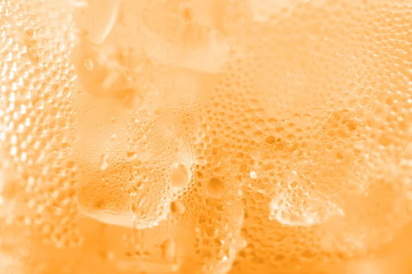 Water Drop Soda Ice Baking Background Fresh Cool Ice Orange — Stok Foto