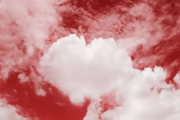 Heart shaped clouds in the sky, Valentine Background Red color themes sweet shaped clouds of Heart