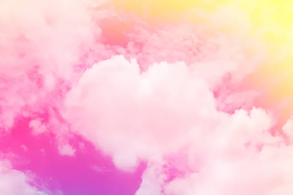 Valentine Heart shaped clouds in the sky, Valentine Background Pink soft color themes sweet shaped clouds of Heart, Sky clouds in love feel color pink background valentine