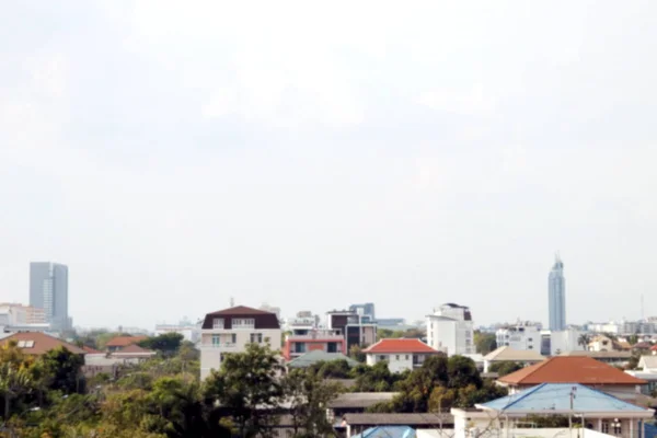 Foto Città Offuscata Sfondo Paesaggio Albero Città Comunità Inquinamento Urbano — Foto Stock