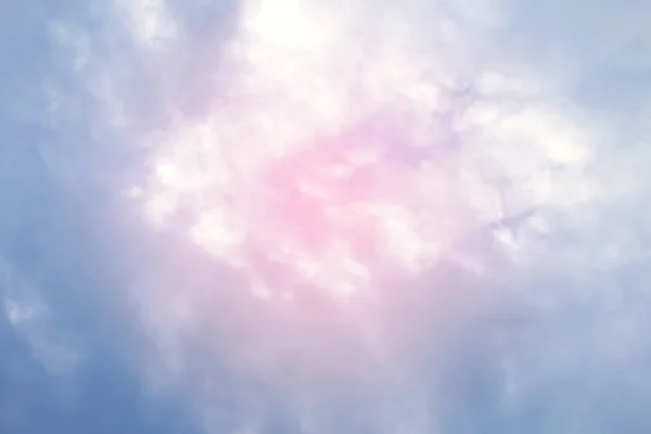 Небо Пушистый Розовый Голубой Мягкий Фиолетовый Многоцветный Фон Красивое Небо — стоковое фото