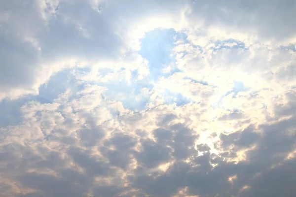 Dunkler Himmel Wolken Sonnenschein Luftverschmutzung Himmel — Stockfoto
