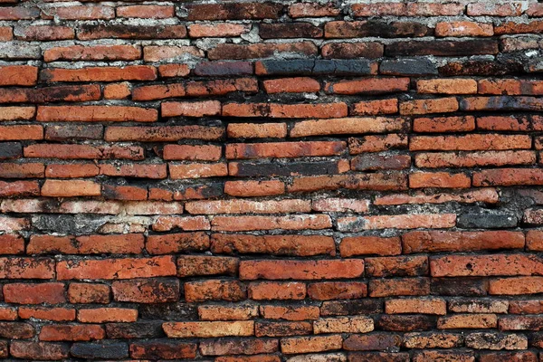 Wall Brick Old Vintage Background Dirty Brick Texture Peeling Plaster — Stock Photo, Image