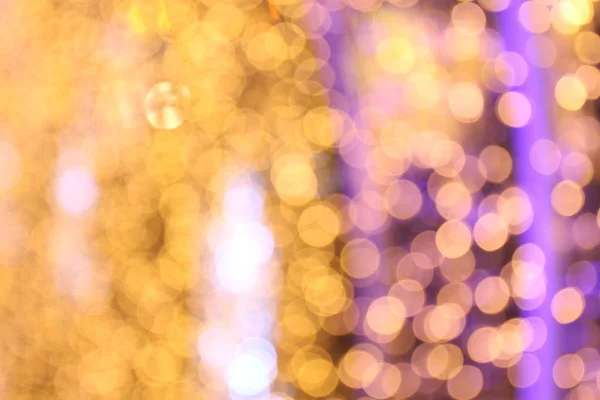 Bokeh Arka Plan Altın Sarı Renkli Merry Christmas Mutlu Yeni — Stok fotoğraf