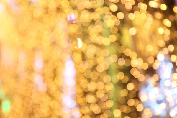 Bokeh Arka Plan Altın Sarı Renkli Merry Christmas Mutlu Yeni — Stok fotoğraf