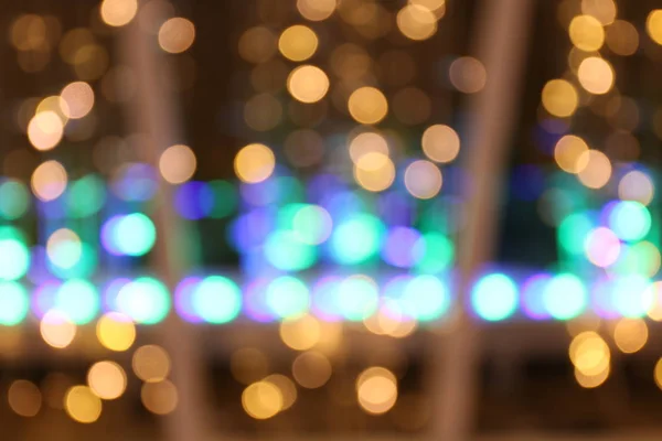 크리스마스 Bokeh Bokeh 반짝임 럭셔리 Glittering 벽지의 화려한 Bokeh 옐로우 — 스톡 사진