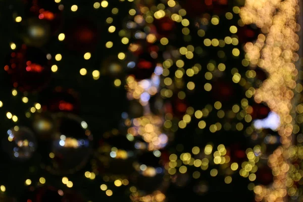 Bokeh Arka Plan Renkli Merry Christmas Mutlu Yeni Yıl Bokeh — Stok fotoğraf