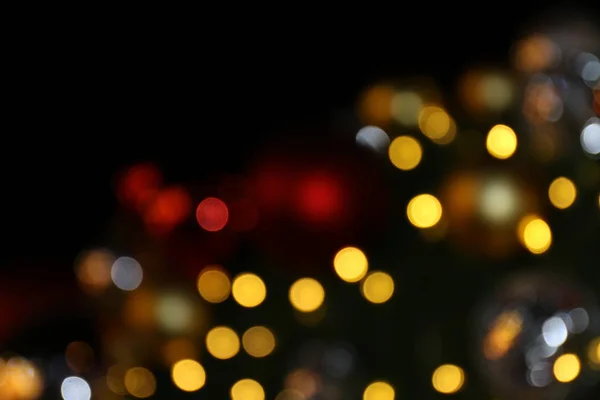 Bokeh Fundo Colorido Natal Alegre Feliz Ano Novo Brilho Iluminação — Fotografia de Stock