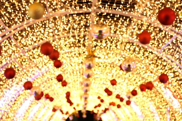 Bokeh 크리스마스 Bokeh 빛나는 조명의 다채로운 Bokeh 럭셔리 Glittering 노란색 — 스톡 사진