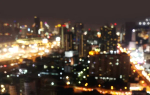 Θολωμένη Bokeh Φόντο Πόλη Φως Νύχτα Πολύχρωμα Φόντο Πόλη Θολωμένη — Φωτογραφία Αρχείου