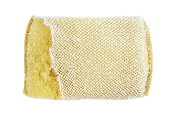 Sponge Old Sponge Wash Dish Washing Sponge Absorbent Yellow Sponges — Stock Photo, Image