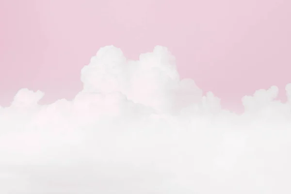 Ciel Nuage Rose Doux Ciel Couleur Rose Pastel Fond Doux — Photo