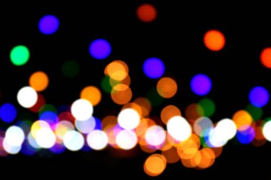 renkli bokeh ışık arka plan, soyut bokeh gece ışık multi renk arka plan
