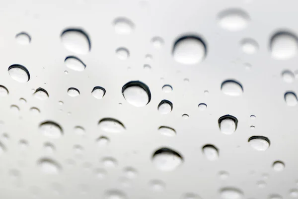 Gotas Agua Espejo Papel Pintado Gotas Burbuja Agua Gota Lluvia —  Fotos de Stock