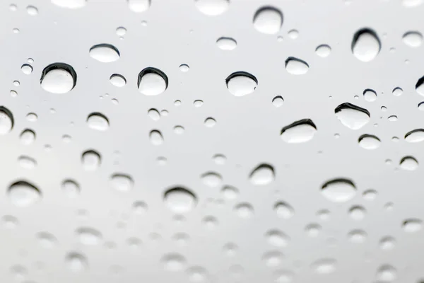 Gotas Agua Espejo Papel Pintado Gotas Burbuja Agua Gota Lluvia —  Fotos de Stock