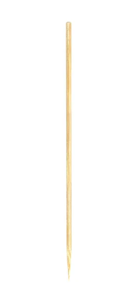 İpucu sopa ahşap bambu şiş şiş gıdalar, bambu çubukları veya ahşap şişleri adet gıda tutmak için kullanılan ahşap bambu çubuk uçlu beyaz arka plan üzerinde tek izole için ince sivri uçlu