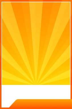 turuncu afiş web şablonu çerçeve ışıkları güneş ışını parlaklık gradyan arka plan, afiş turuncu boş ve medya sosyal online pazarlama ürünleri reklam afiş promosyon satış indirim için kopya alanı