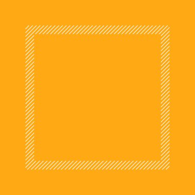 moda çerçeve turuncu renk düz döşeme tarzı ve kopya alanı için dikdörtgen, afiş tasarımı için boş çerçeve turuncu, reklam grafik güzellik kozmetik moda için turuncu çerçeve afiş boş şablonu