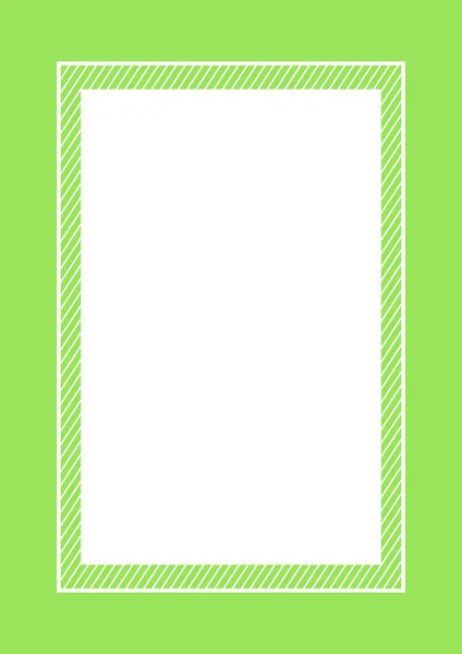 Модный Зеленый Кадр Пастельного Цвета Плоский Стиль Прямоугольник Копирования Пространства — стоковый вектор