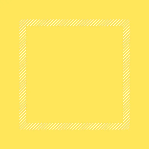 Модный Желтый Рамка Пастельного Цвета Плоский Стиль Прямоугольник Копирования Пространства — стоковый вектор