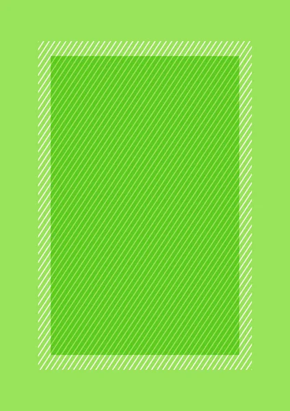 Cadre Mode Vert Pastel Couleur Plat Style Laïc Rectangle Pour — Image vectorielle