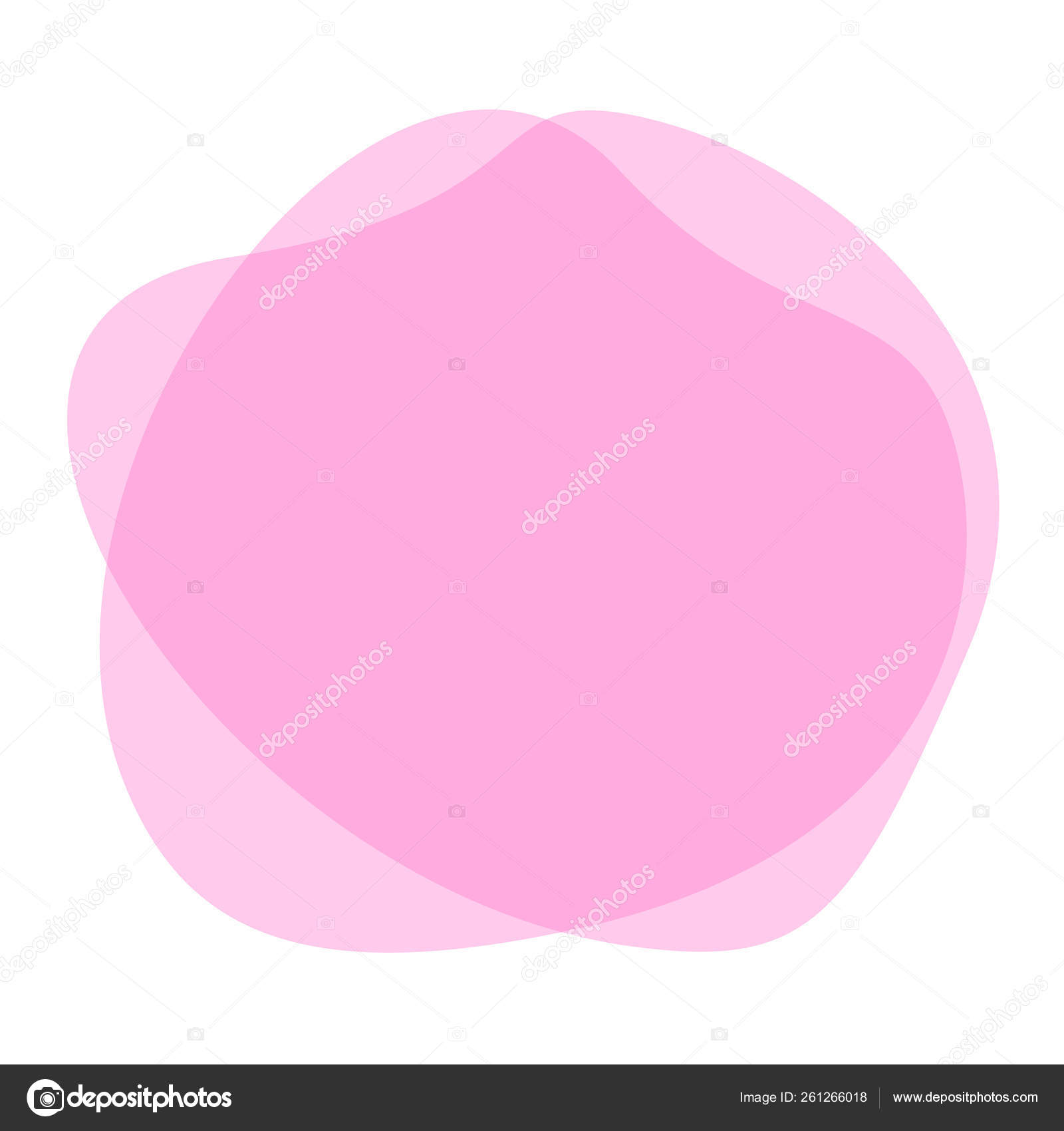 Pink Free Shapes Geometric Banner Background Simple Liquid Stain Brush