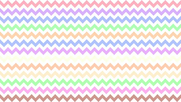Rainbow Ząbowaty Kolor Kolorowy Kształt Linia Pastel Pasiasty Paski Paski — Wektor stockowy