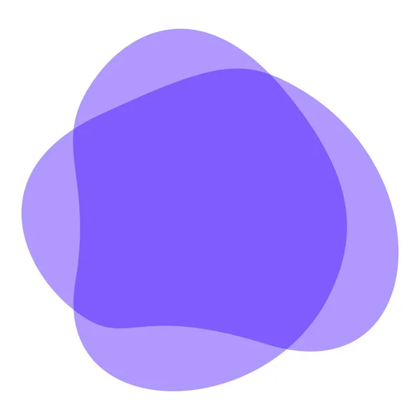 紫色自由形状几何为横幅背景 简单的液体染色刷平斑点标签广告复制空间 流体斑点模板为标志图形 简单的广告横幅颜色梯度自由形状波 — 图库矢量图片