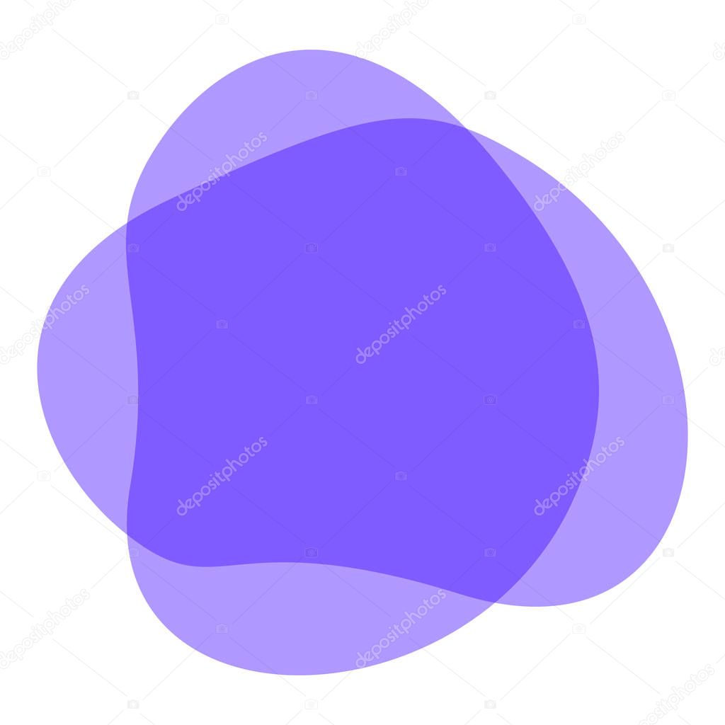 Purple free shapes geometric for banner background, simple liquid stain brush flat blob for label ad copy space, fluid spot template for logo graphic, simple ad banner colored gradient free shape wave