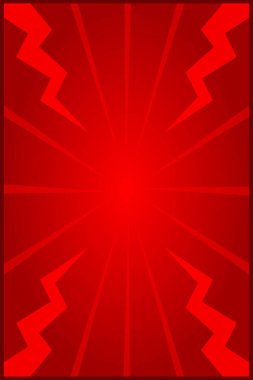 grafik ışık zoom gök gürültüsü ışın etkisi arka plan kırmızı ve medya sosyal online pazarlama ürünleri mesaj reklam afiş promosyon satış indirimi için kopya alanı açık afiş kırmızı çerçeve şablonu