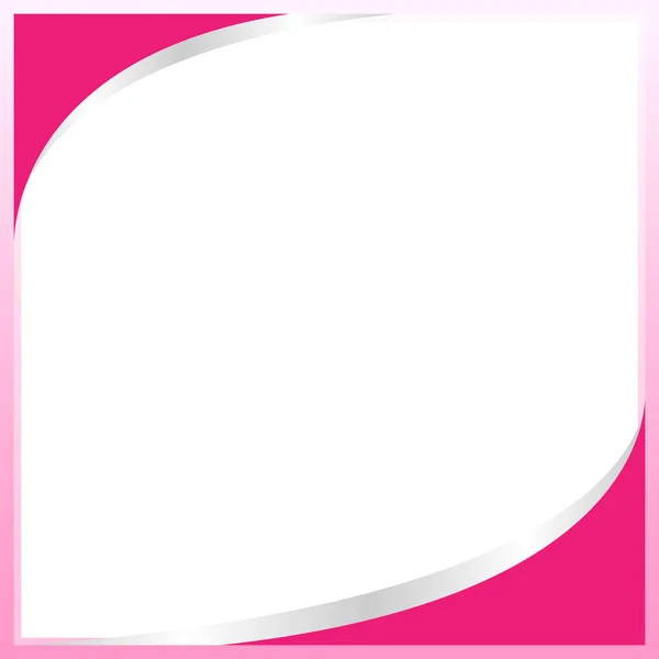 Pastellrosa Farbe Rahmen Banner Web Vorlage Hintergrund Quadratisch Leer Und — Stockvektor