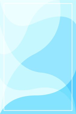 yumuşak mavi dalga geometrik arka plan çerçeve beyaz ile mavi şablon afiş, medya sosyal online pazarlama ürünü kozmetik reklam promosyon özel satış indirimi için glitter altın çerçeve mavi