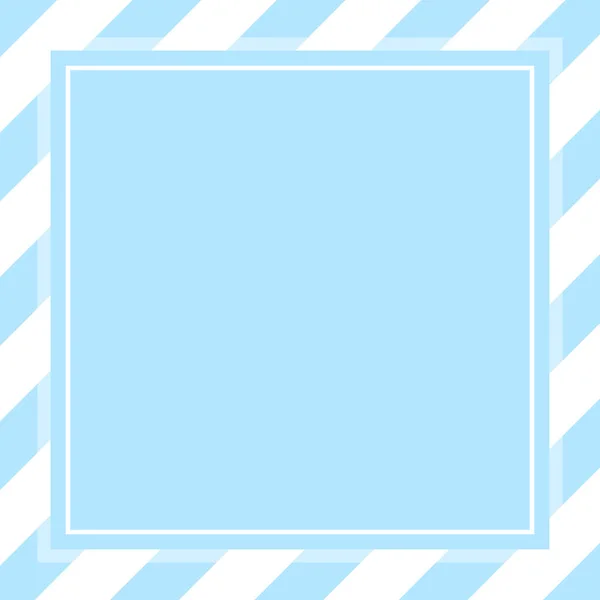 Rahmen Quadratische Vorlage Blau Pastell Weiche Farbe Banner Für Kosmetik — Stockvektor