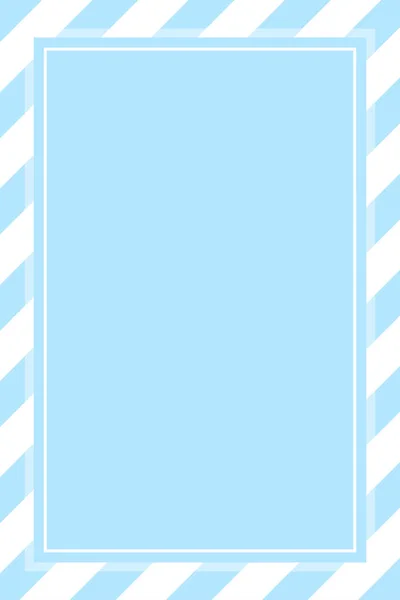 Marco Cuadrado Plantilla Azul Pastel Banner Color Suave Para Fondo — Vector de stock