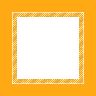 moda çerçeve turuncu renk düz döşeme tarzı ve kopya alanı için dikdörtgen, afiş tasarımı için boş çerçeve turuncu, reklam grafik güzellik kozmetik moda için turuncu çerçeve afiş boş şablonu